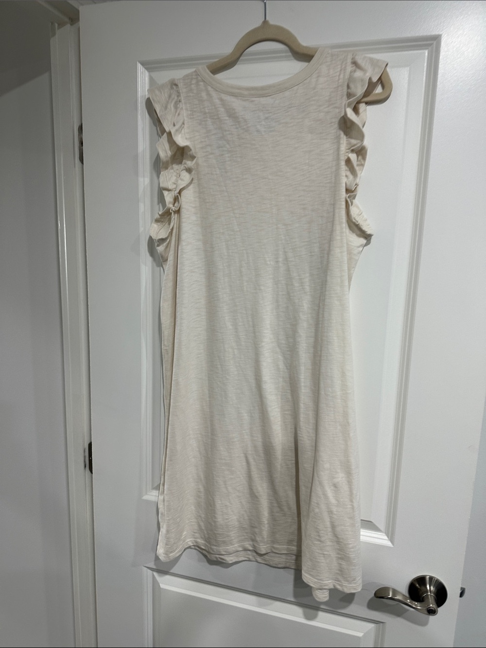Universal Thread Cream Ruffle-Sleeve Midi Tank Dress - Picture 5 of 5